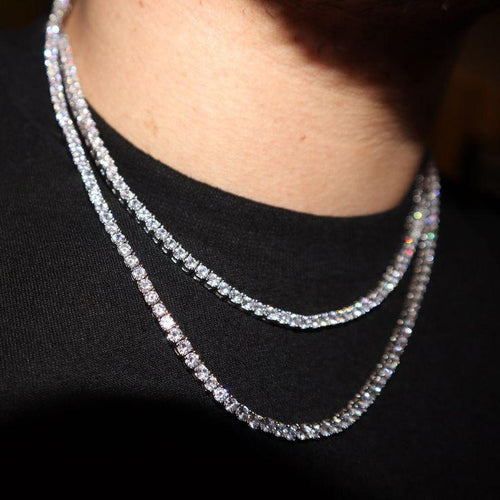 4MM VVS1 Lab Stone Tennis Chain