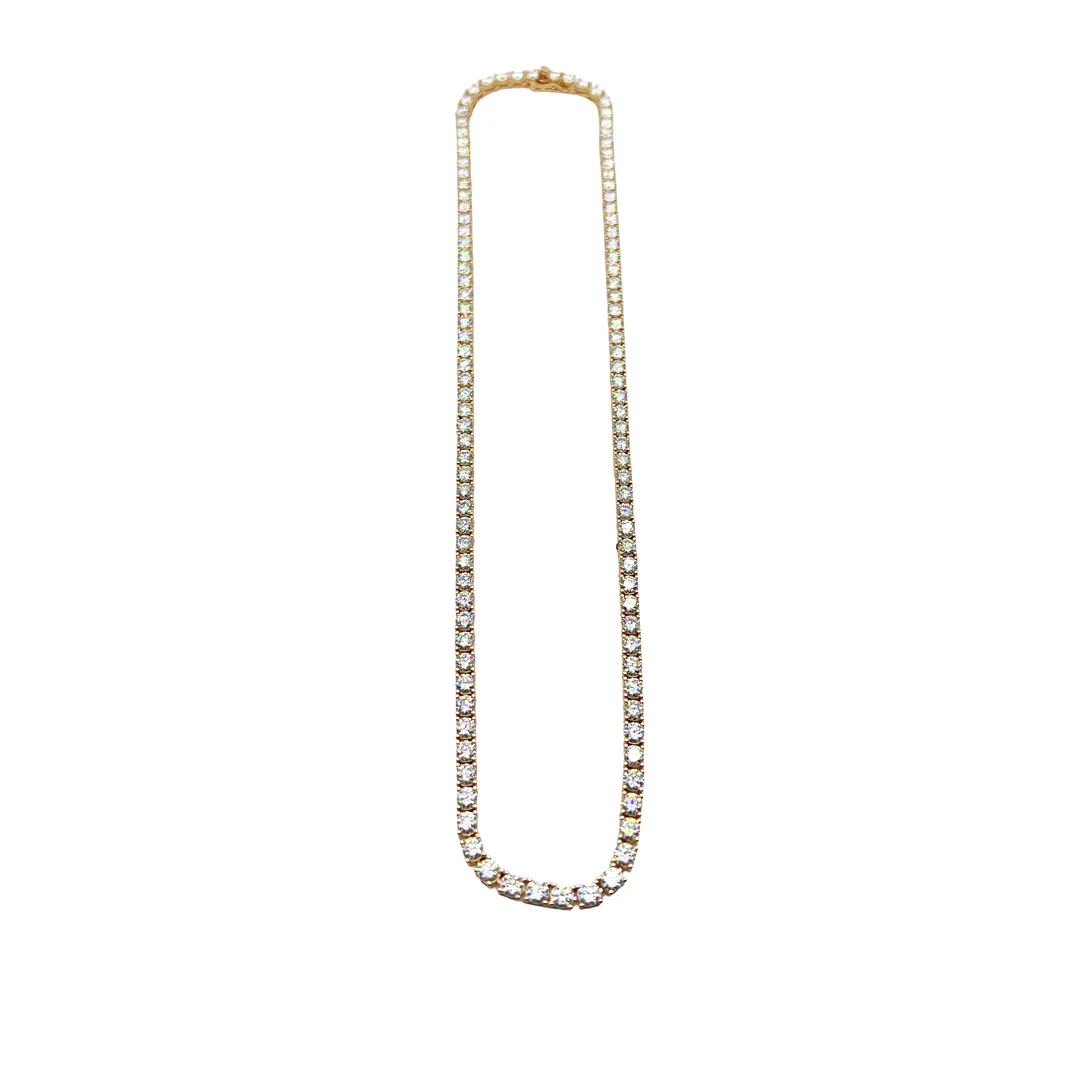 4MM VVS1 Lab Stone Tennis Chain