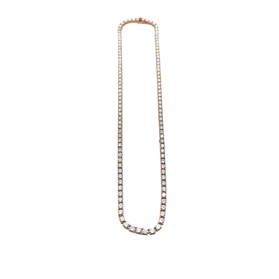 4MM VVS1 Lab Stone Tennis Chain